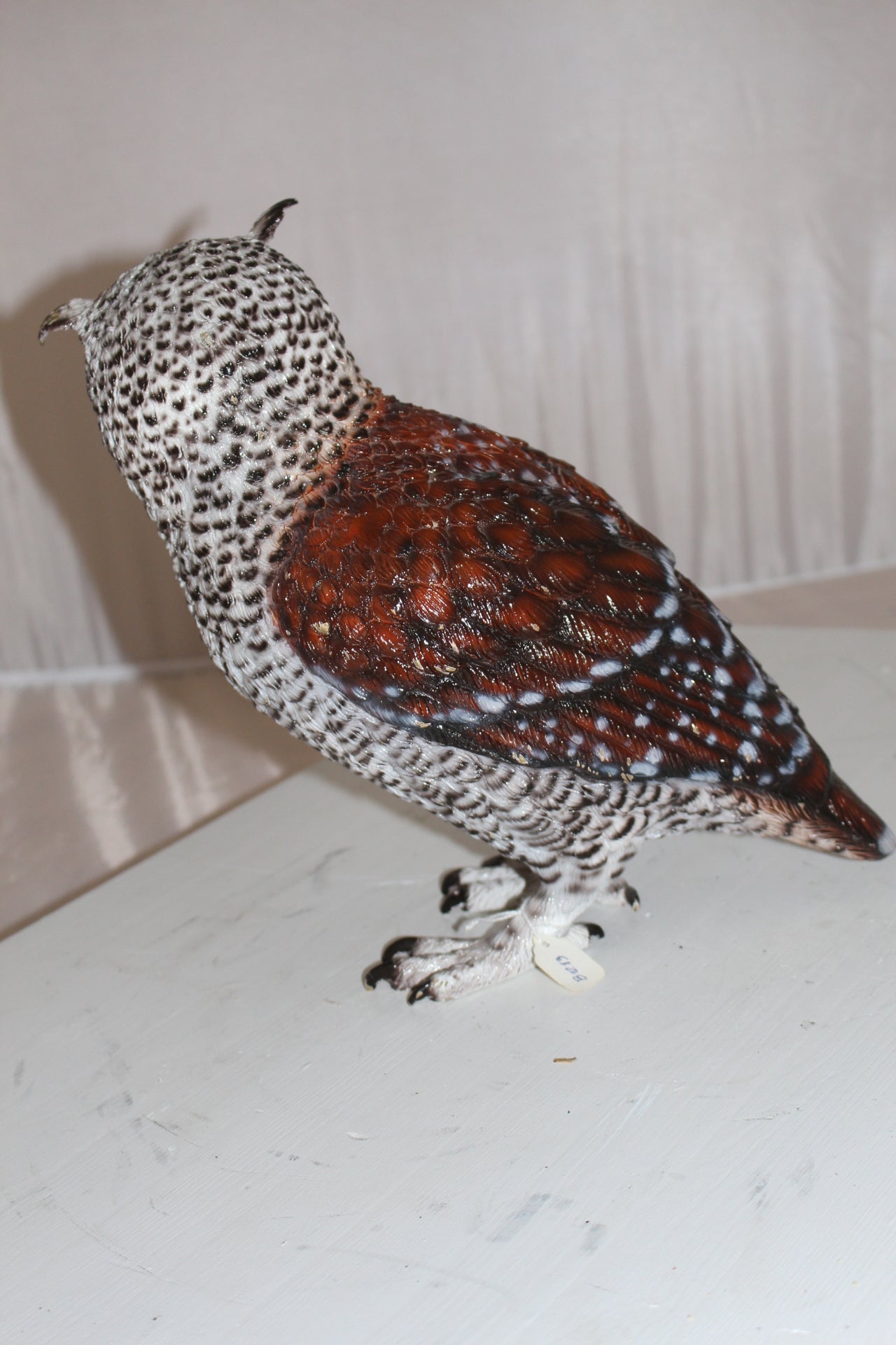 Owl Bronze Statue -  Size: 12"L x 6"W x 12"H. 