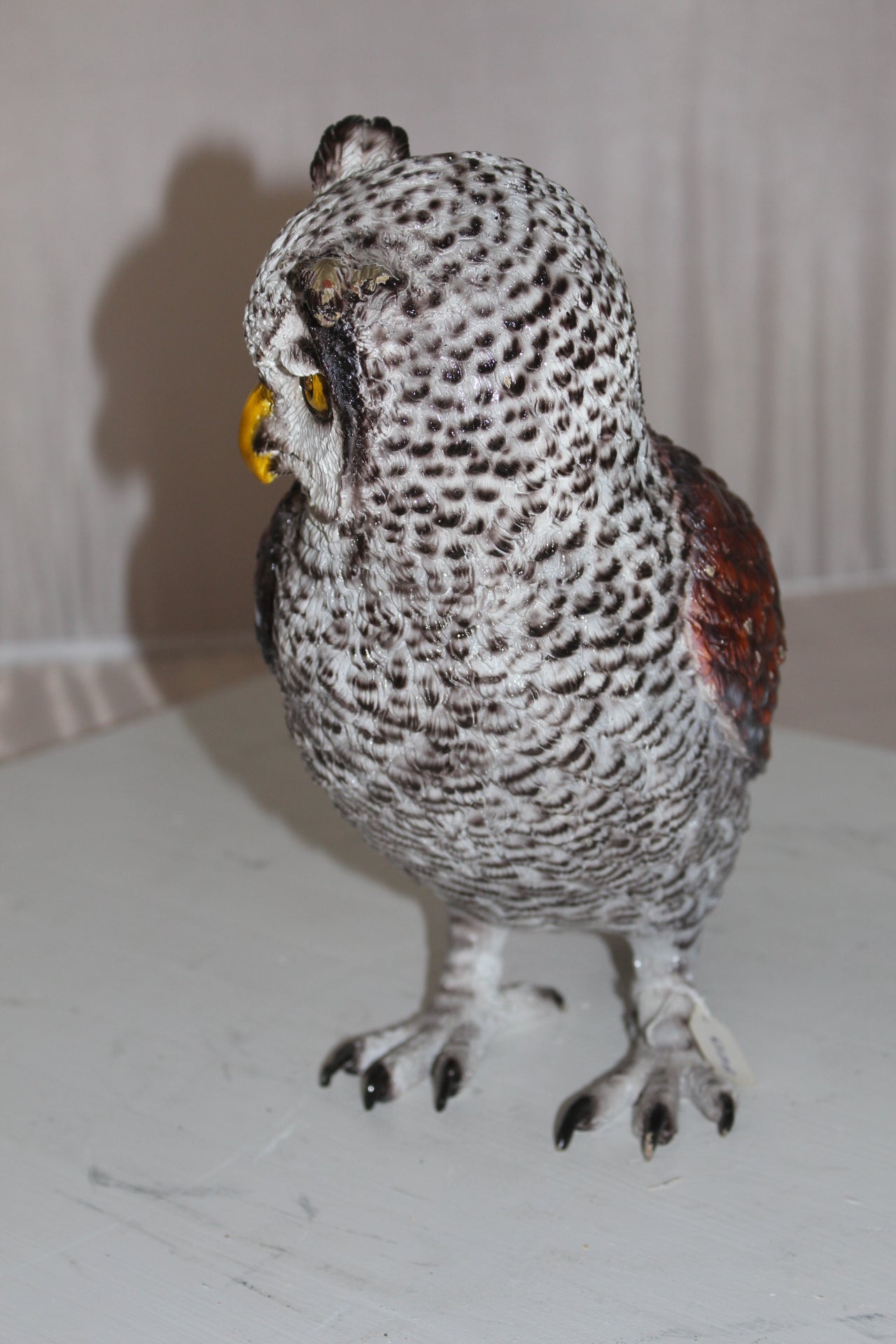 Owl Bronze Statue -  Size: 12"L x 6"W x 12"H. 