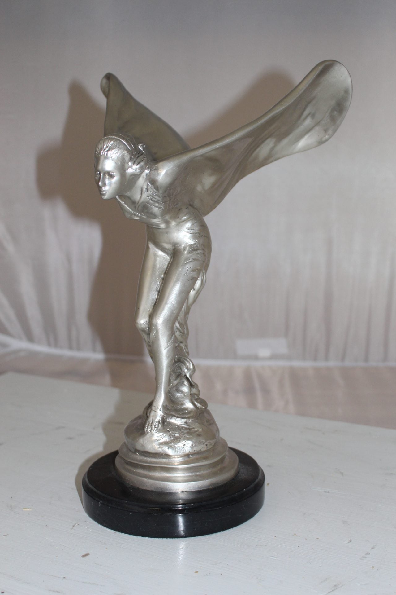 Rolls Royce -Small Bronze Statue -  Size: 9"L x 9"W x 14"H. 