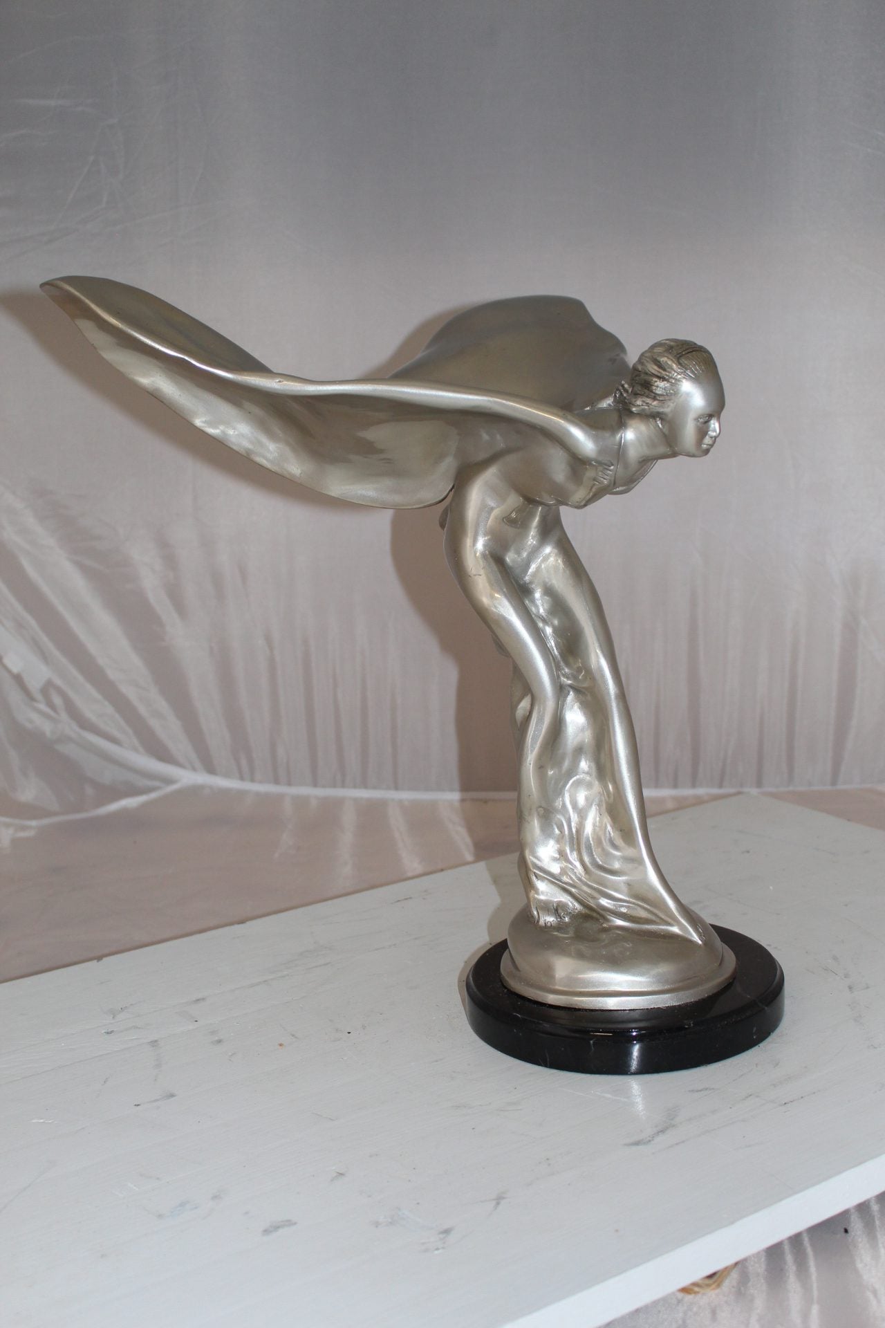 Rolls Royce -Large Bronze Statue -  Size: 14"L x 17"W x 18"H. 