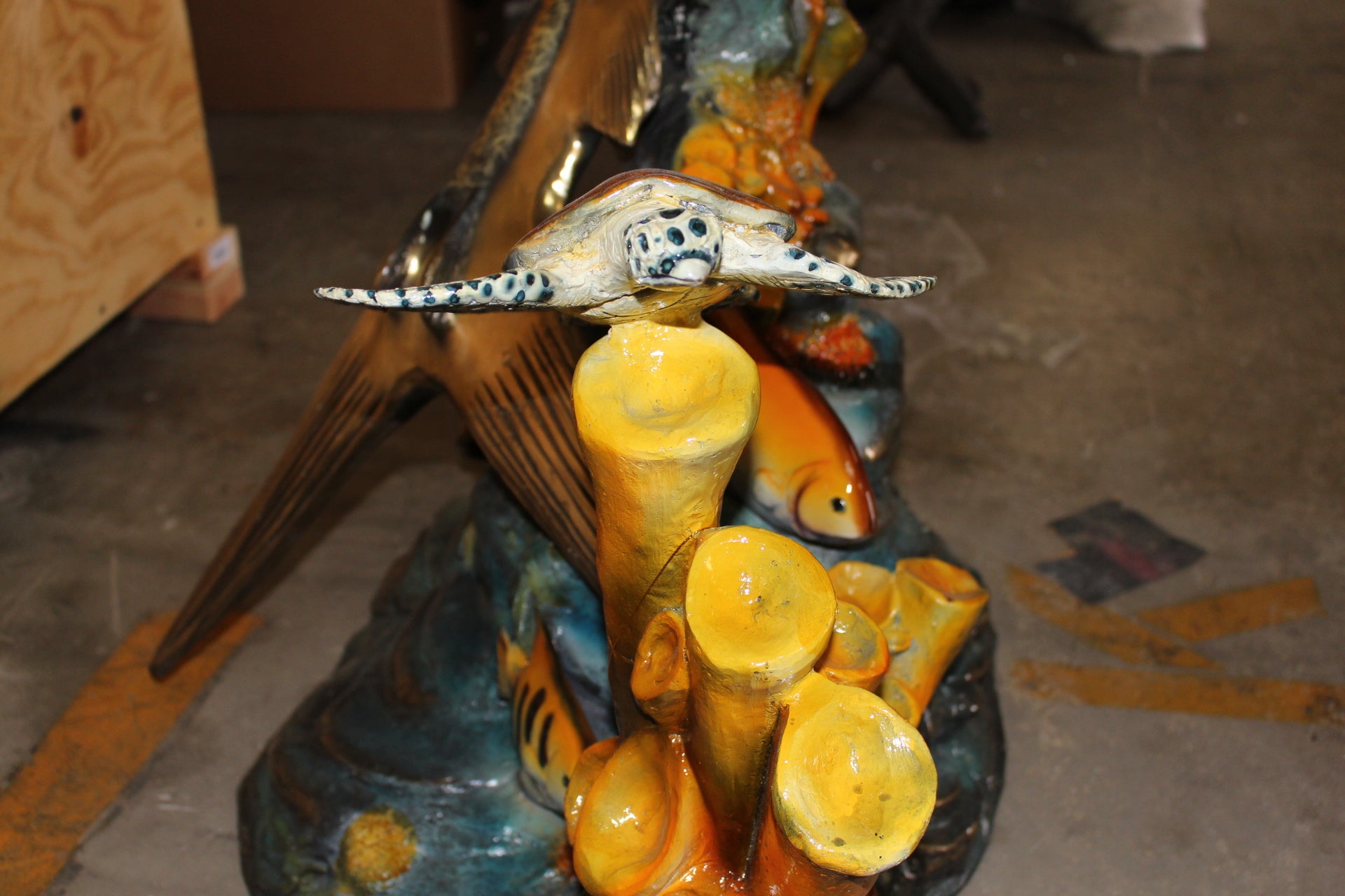 Large Sailfish Bronze Statue -  Size: 38"L x 24"W x 67"H. 