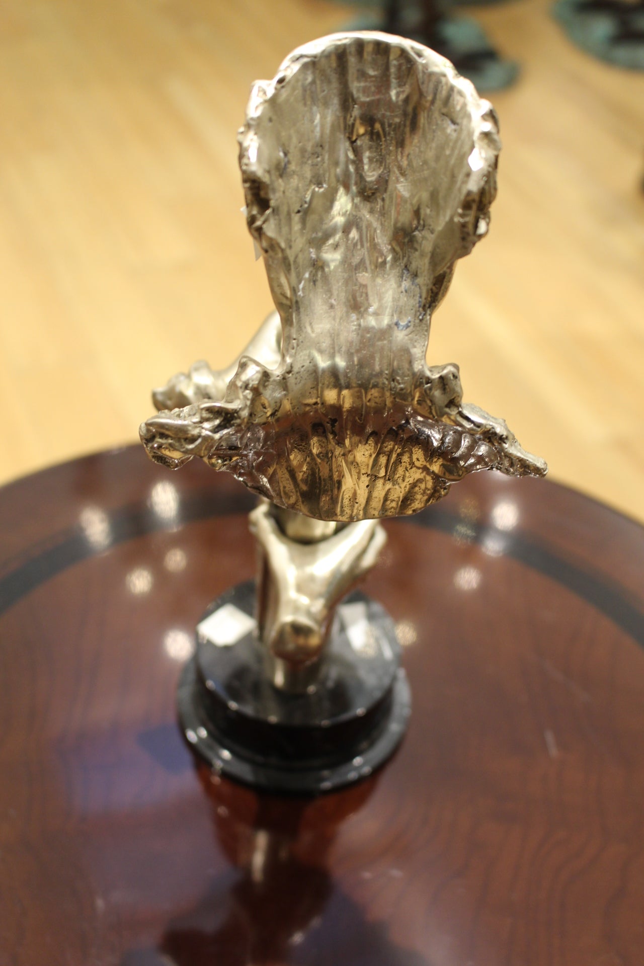Man Playing Trombone Bronze Statue -  Size: 8"L x 5"W x 14"H. 