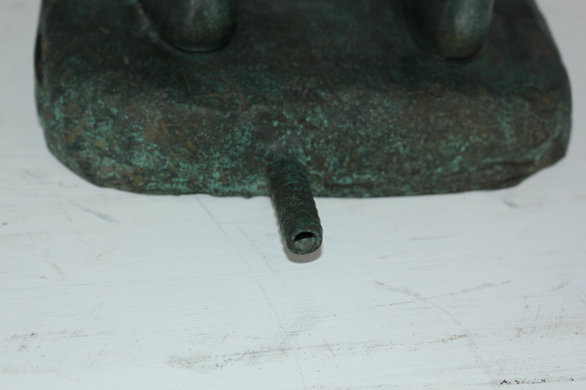 Boy with Sponge Bronze Statue -  Size: 8"L x 9"W x 22"H. 