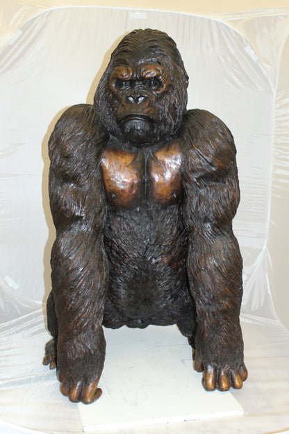 King Kong Bronze Statue -  Size: 32"L x 28"W x 49"H. 