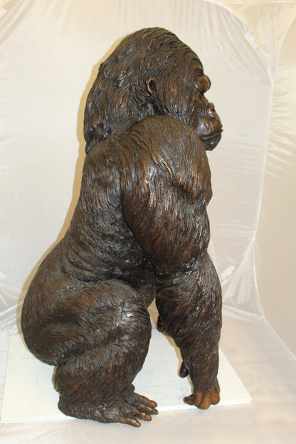 King Kong Bronze Statue -  Size: 32"L x 28"W x 49"H. 