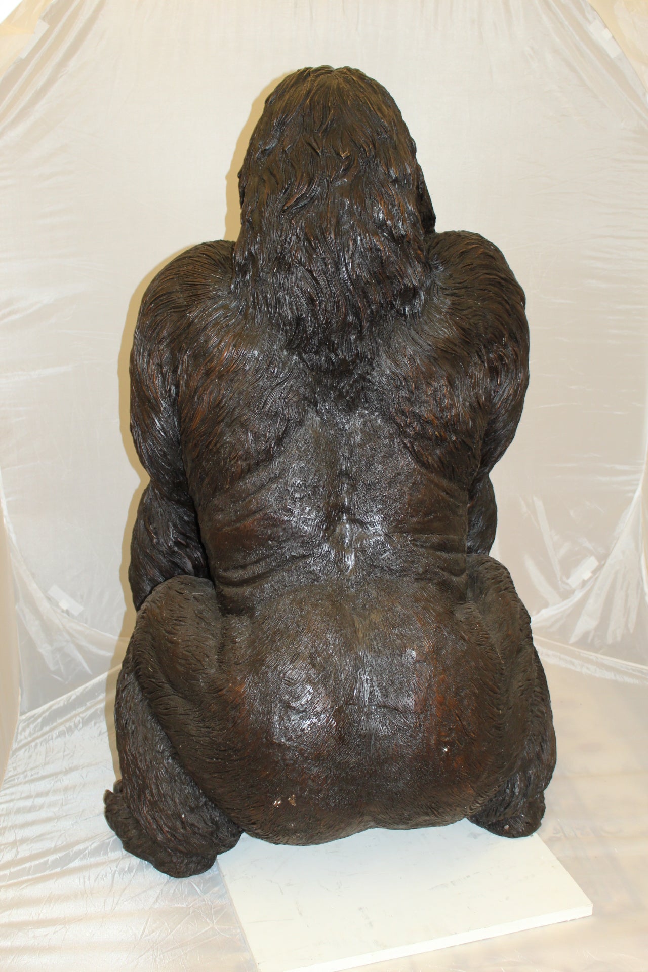 King Kong Bronze Statue -  Size: 32"L x 28"W x 49"H. 