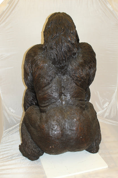 King Kong Bronze Statue -  Size: 32"L x 28"W x 49"H. 