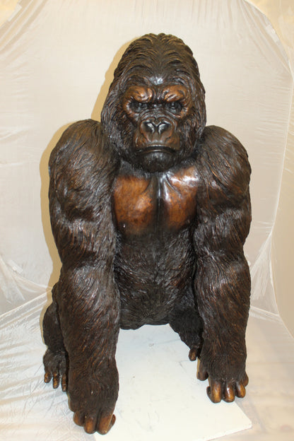 King Kong Bronze Statue -  Size: 32"L x 28"W x 49"H. 