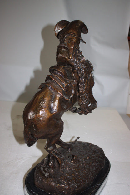 Rattlesnake by Remington Bronze Statue -  Size: 17"L x 10"W x 25"H. 
