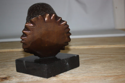 Eagle head - Bronze Statue -  Size: 10"L x 6"W x 8.5"H. 