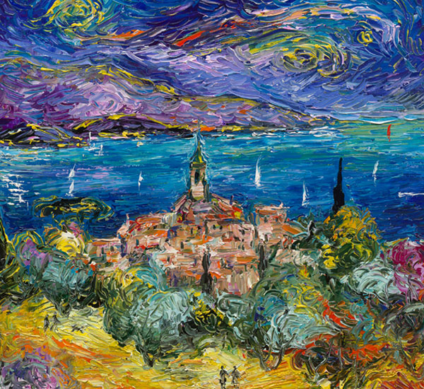 Van Gough Home, limited edition embellished giclee on canvas by Duaiv, 36x28