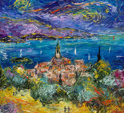 Van Gough Home, limited edition embellished giclee on canvas by Duaiv, 36x28