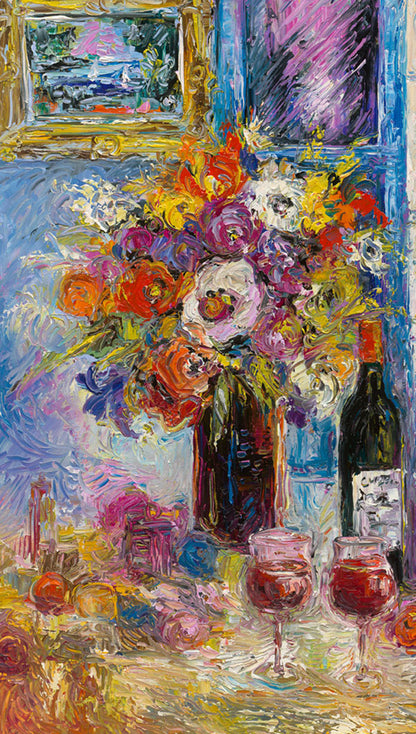 Van Gough Home, limited edition embellished giclee on canvas by Duaiv, 36x28