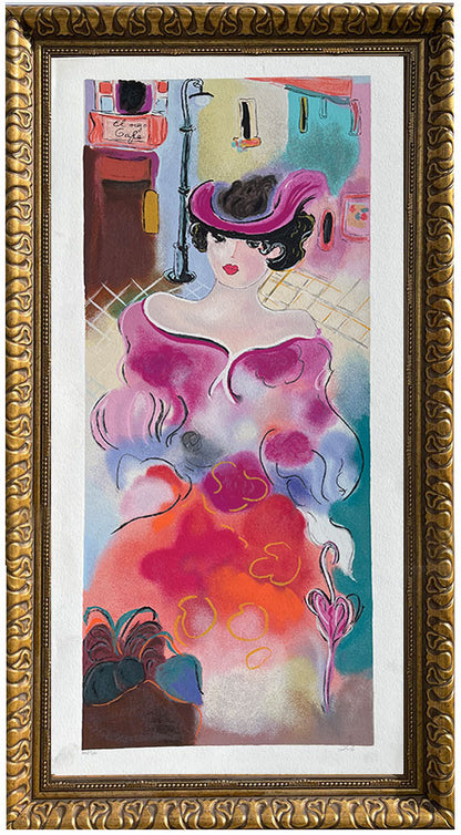 Lily, limited-edition serigraph on cotton paper by Zule, 22X43