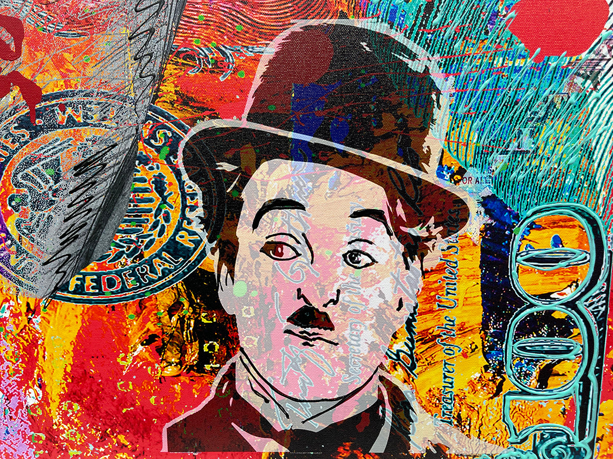 Homecomming, original mixed media on canvas by Oliver Neilson, 32x60