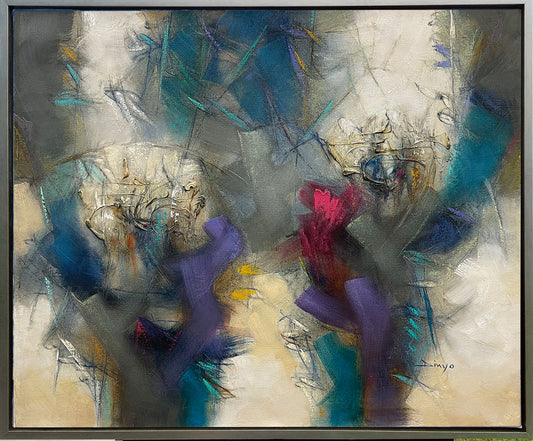 The Gathering, limited edition on canvas Hand signed by artist, Dinyo, 40x30