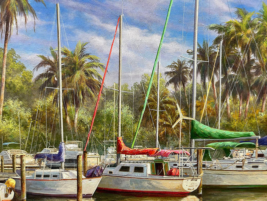Calm Outburst, limited edition giclee on canvas by Paul Wren, 48x36