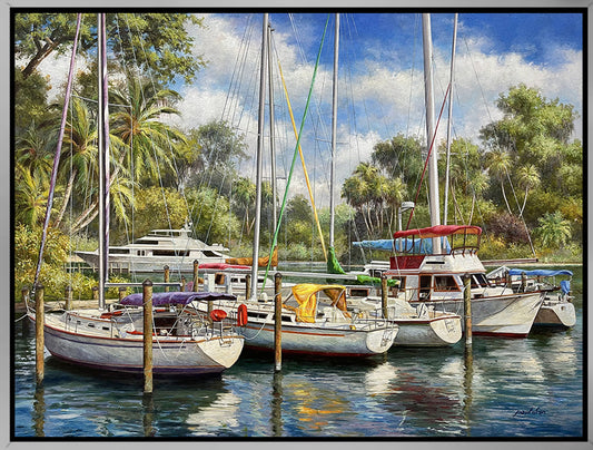 Below Deck, limited edition giclee on canvas by Paul Wren, 48x36