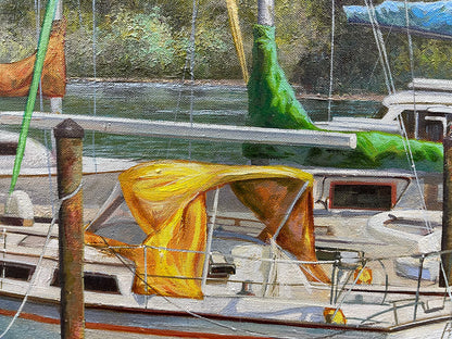 Below Deck, limited edition giclee on canvas by Paul Wren, 48x36