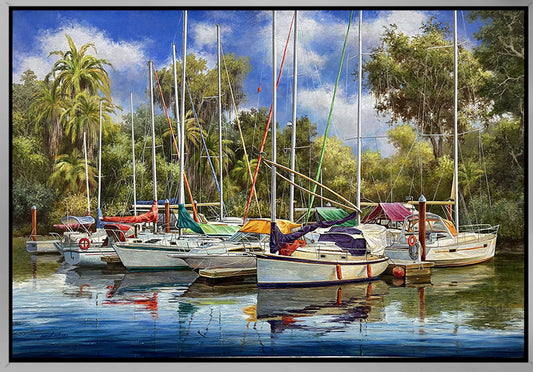 Into the Cove, limited edition giclee on canvas by Paul Wren, 45x30