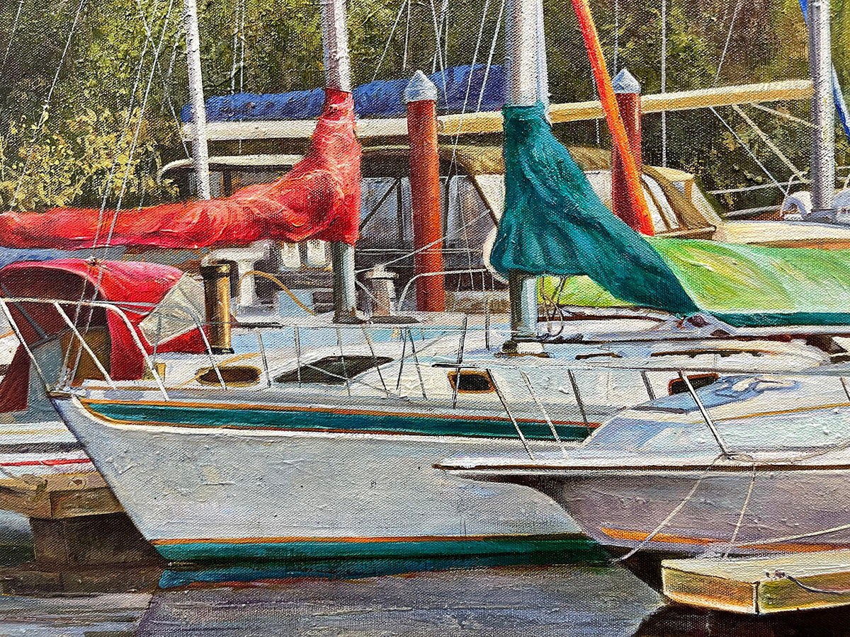 Into the Cove, limited edition giclee on canvas by Paul Wren, 45x30