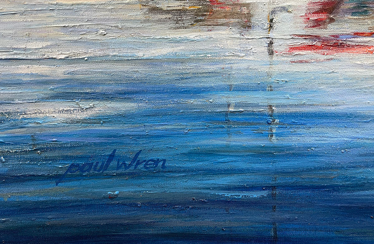 Into the Cove, limited edition giclee on canvas by Paul Wren, 45x30