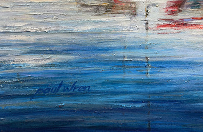Into the Cove, limited edition giclee on canvas by Paul Wren, 45x30