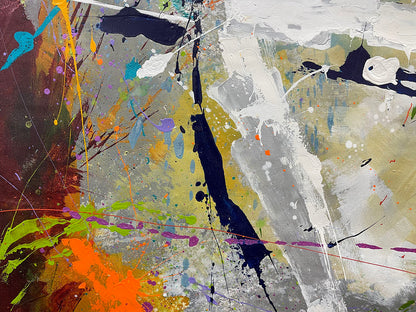 Mis pensamientos, stunning limited edition giclee on canvas by Azarian, 48x48