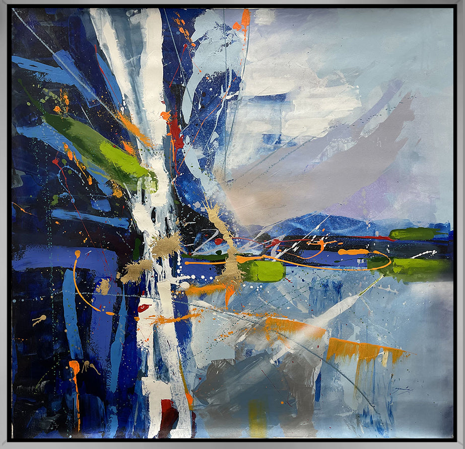 Resaltar, limited edition giclee on canvas by Azarian, 48x48