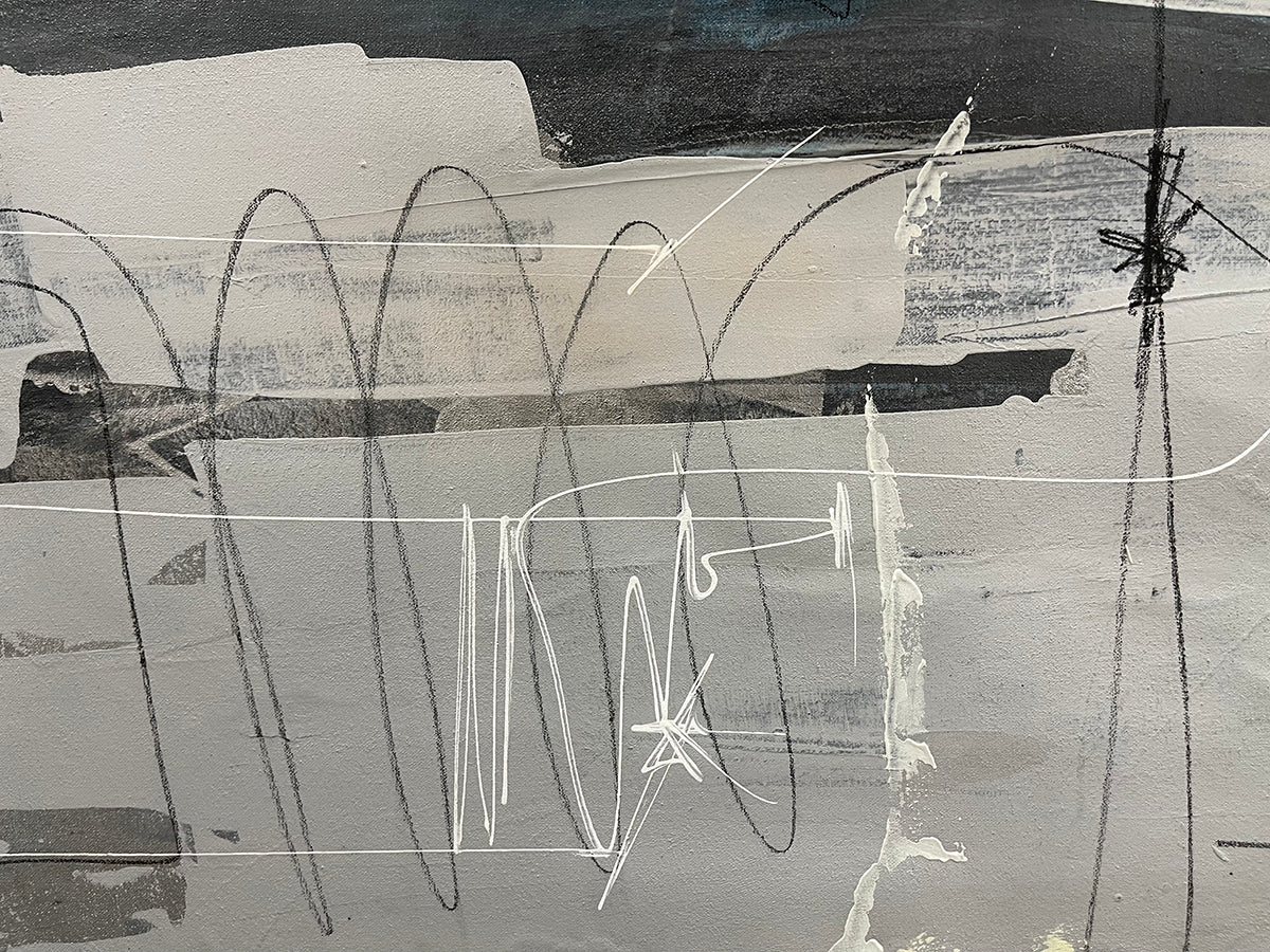 No Todo Es Blanco Y Negro, limited edition giclee on canvas by Azarian, 48x48