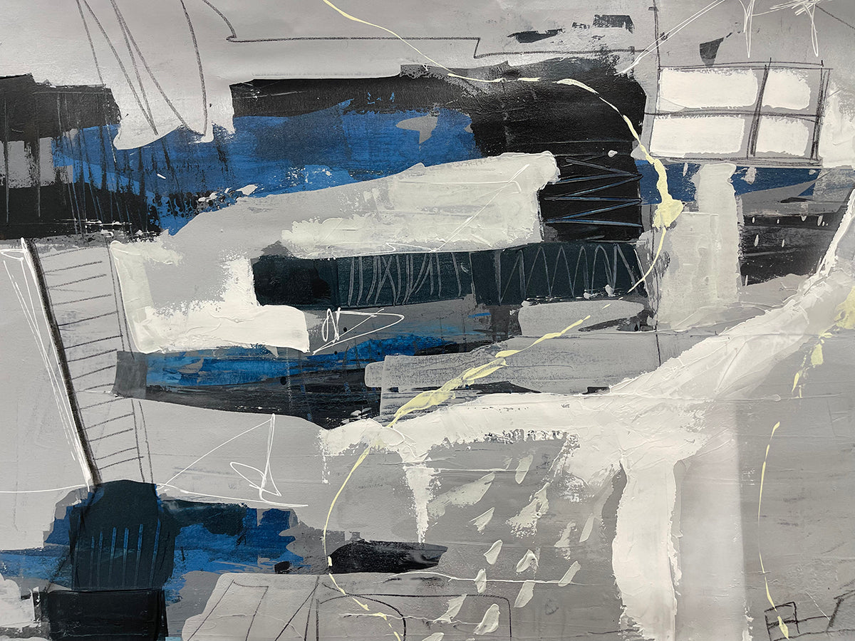 No Todo Es Blanco Y Negro, limited edition giclee on canvas by Azarian, 48x48