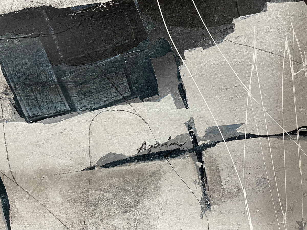 No Todo Es Blanco Y Negro, limited edition giclee on canvas by Azarian, 48x48