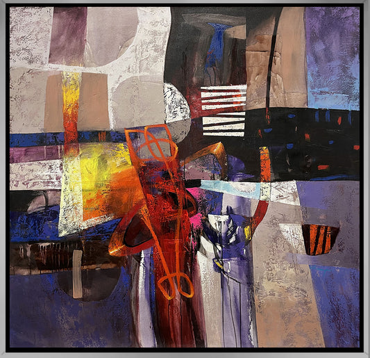 Hacia Lo Desconocido, limited edition giclee on canvas by Claudio Chunga, 48x48
