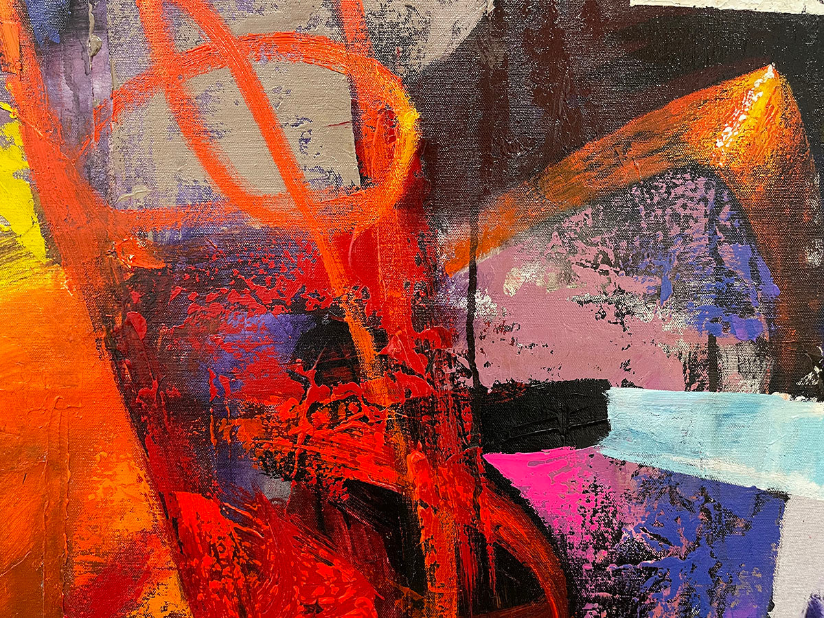 Hacia Lo Desconocido, limited edition giclee on canvas by Claudio Chunga, 48x48