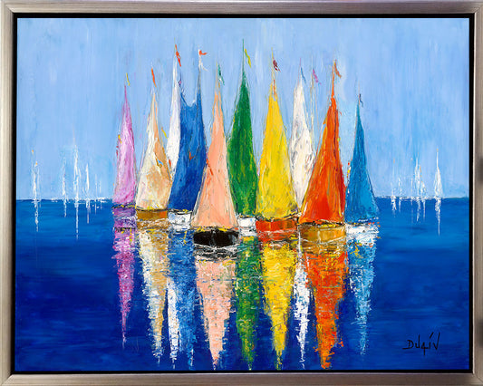 Power Colors, limited edition embellished giclee on canvas by Duaiv, 54x40