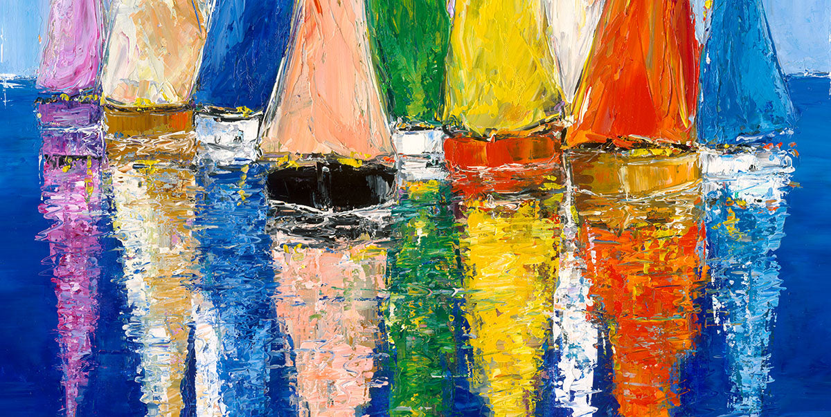 Power Colors, limited edition embellished giclee on canvas by Duaiv, 54x40