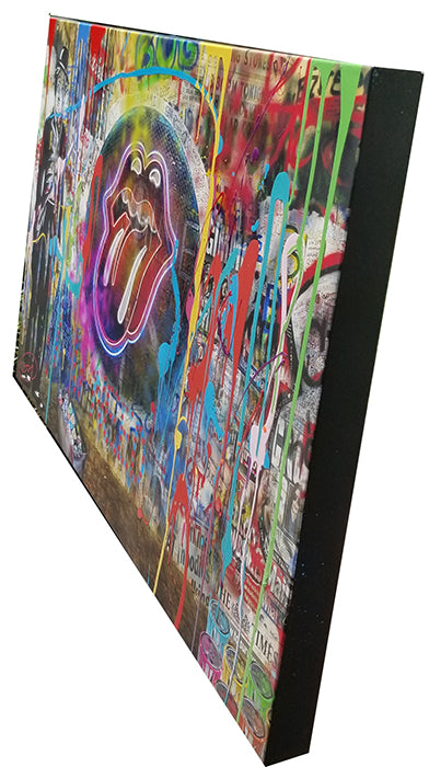 Waiting on a Friend, original mixed media on canvas by Oliver Neilson, 60x38