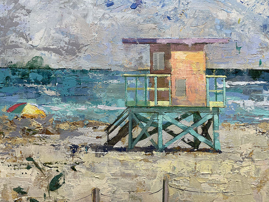 Summer, limited edition giclee on canvas, framed by Elizabeth Roma, 40x30