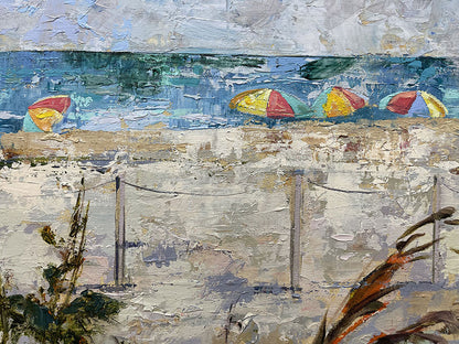 Summer, limited edition giclee on canvas, framed by Elizabeth Roma, 40x30