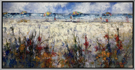 Boca Grande, limited edition giclee on canvas, framed by Elizabeth Roma, 72x36