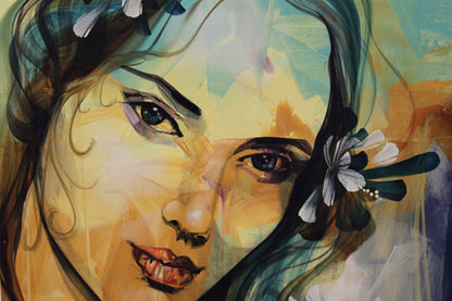 Andalucia, giclee on canvas, signed by Andrea Palacios, 54X54 unstretched