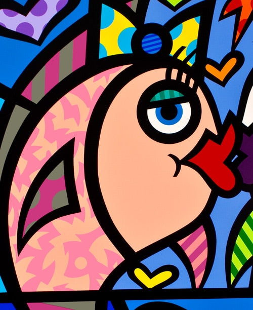 Love Is Everywhere, limited edition canvas, signed by Jozza, 32x32  un-stretched