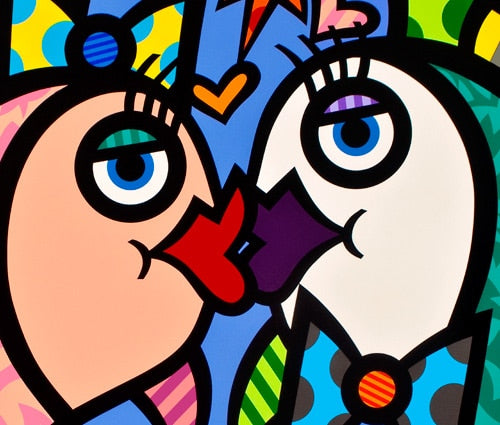 Love Is Everywhere, limited edition canvas, signed by Jozza, 32x32  un-stretched
