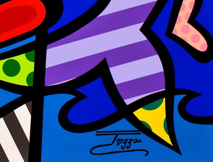 Love Is Everywhere, limited edition canvas, signed by Jozza, 32x32  un-stretched