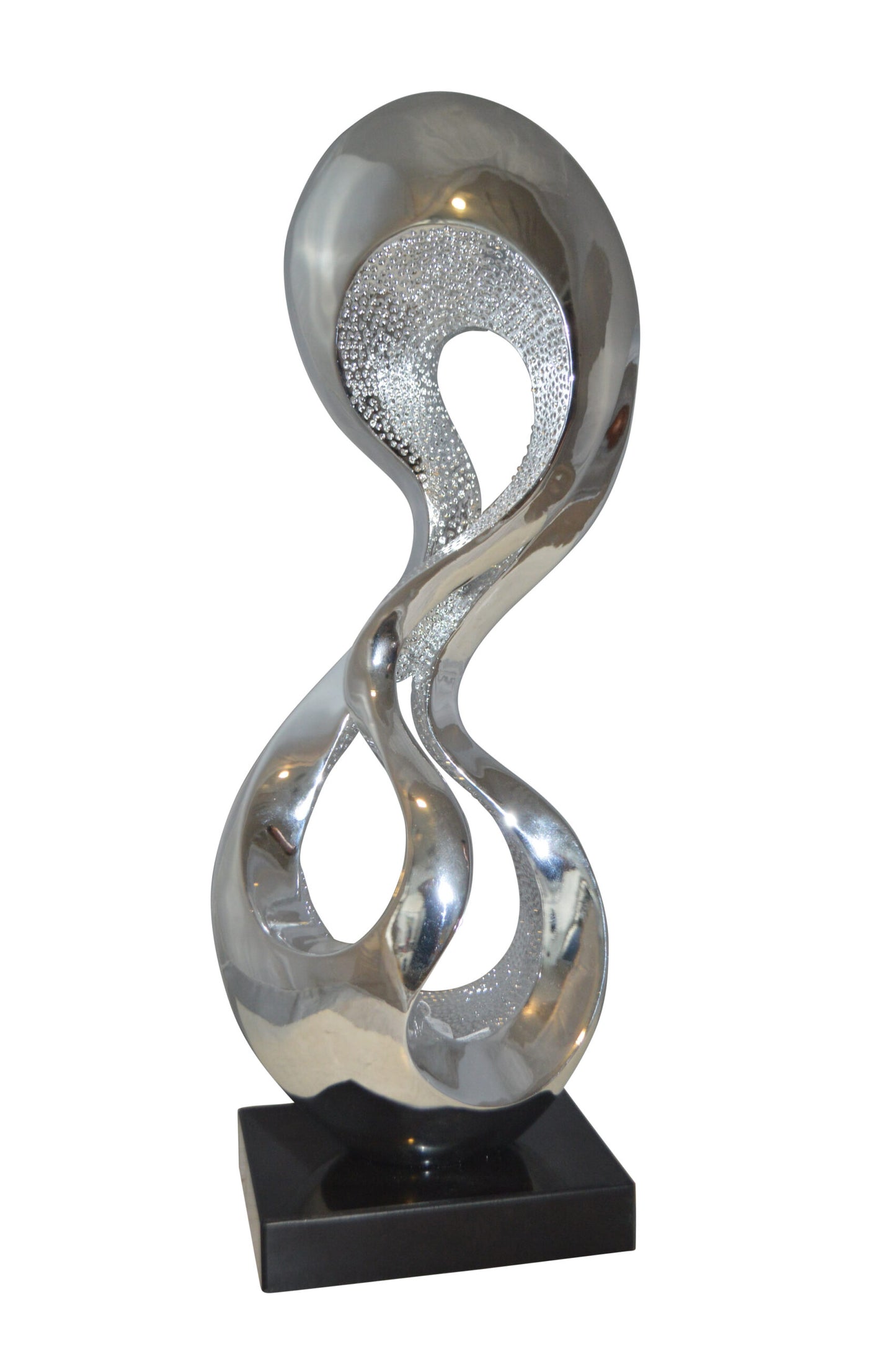 Modern Art Abstract Resin Statue -  Size: 11"L x 8"W x 31"H.