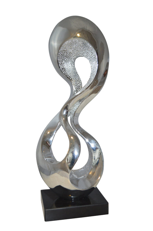 Modern Art Abstract Resin Statue -  Size: 11"L x 8"W x 31"H.