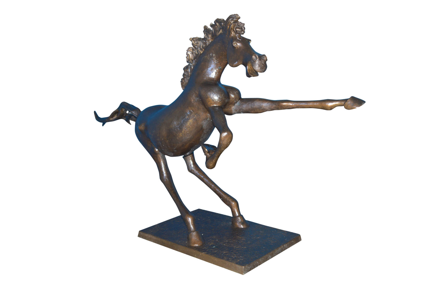 Original 2 of 9 Horse Statue by Attilio de Luca -  Size: 68"L x 19"W x 58"H.