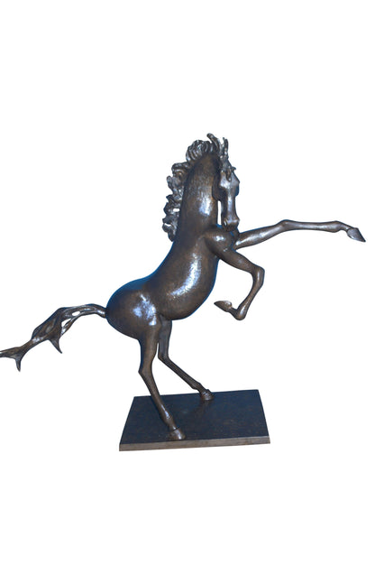 Original 6 of 8 Horse Statue by Attilio de Luca -  Size: 74"L x 19"W x 45"H.