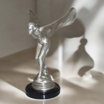 Rolls Royce -Small Bronze Statue -  Size: 9"L x 9"W x 14"H.