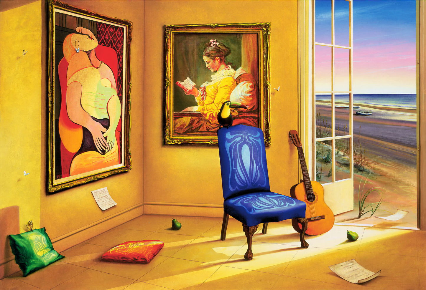Summer Set by Orlando Quevedo on Unstretched Canvas Med, 30"x20"